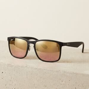 New Ray-Ban RB4264 Chromance Sunglasses | Havana | Polarized Purple Mirror Lens